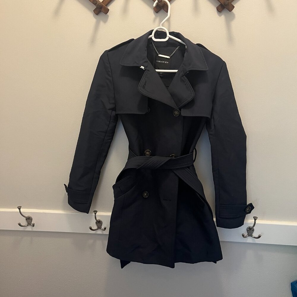 Trench Coat - Navy Blue - image 1